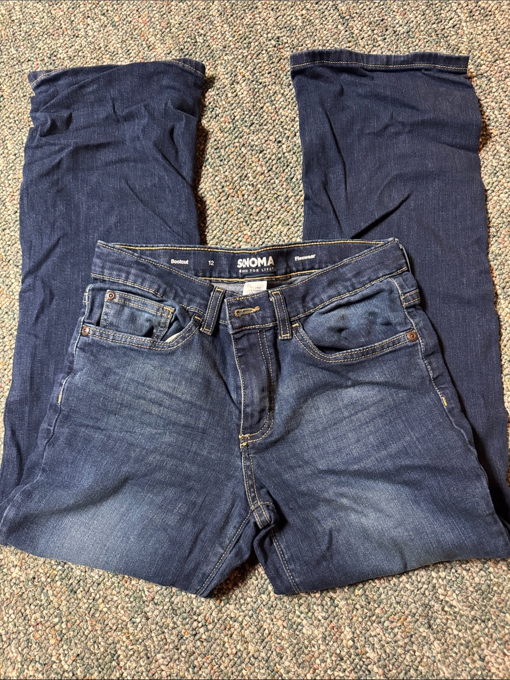 Sonoma Boy's Indigo Blue Bootcut Jeans